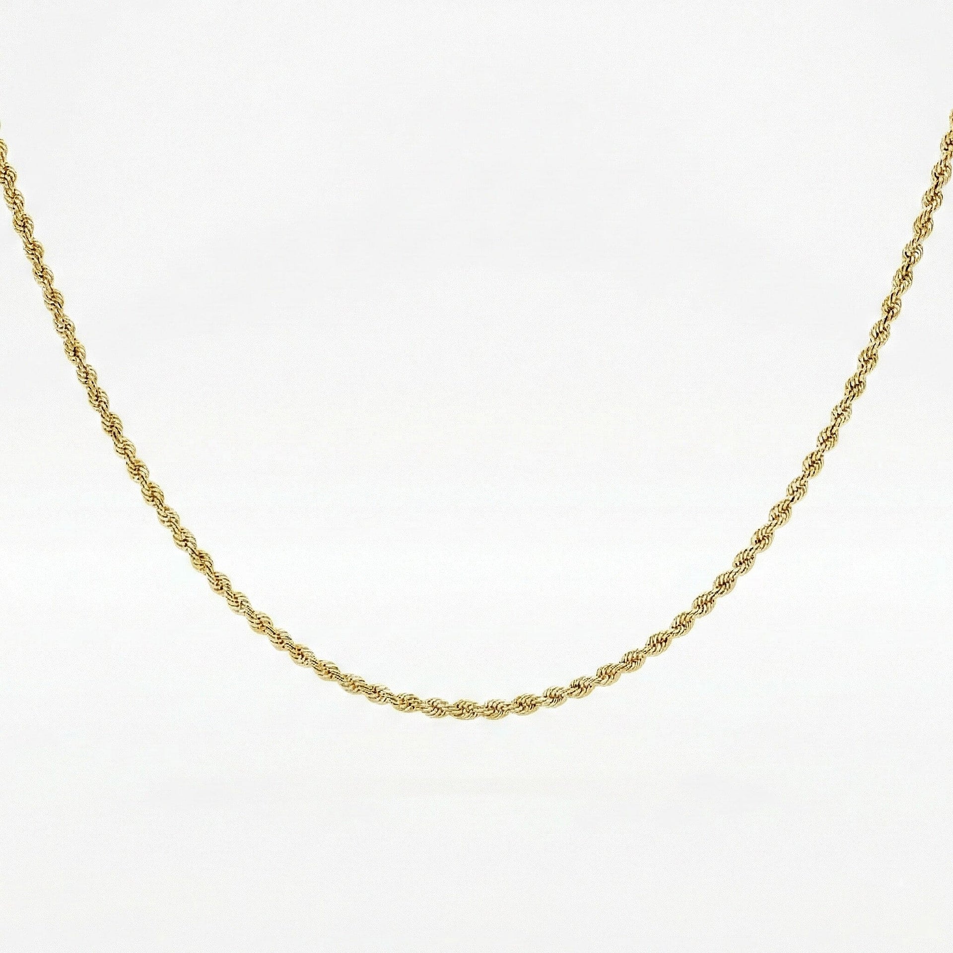 Rope Chain 22 Inch in 9K Yellow Gold 3g 7575637 0