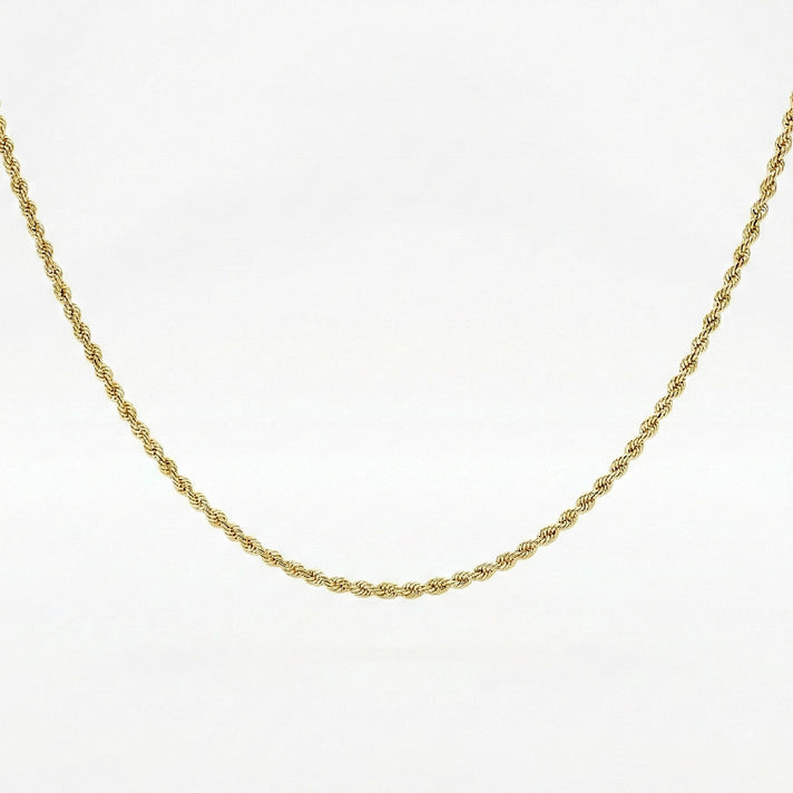 Rope Chain 22 Inch in 9K Yellow Gold 3g 7575637 1