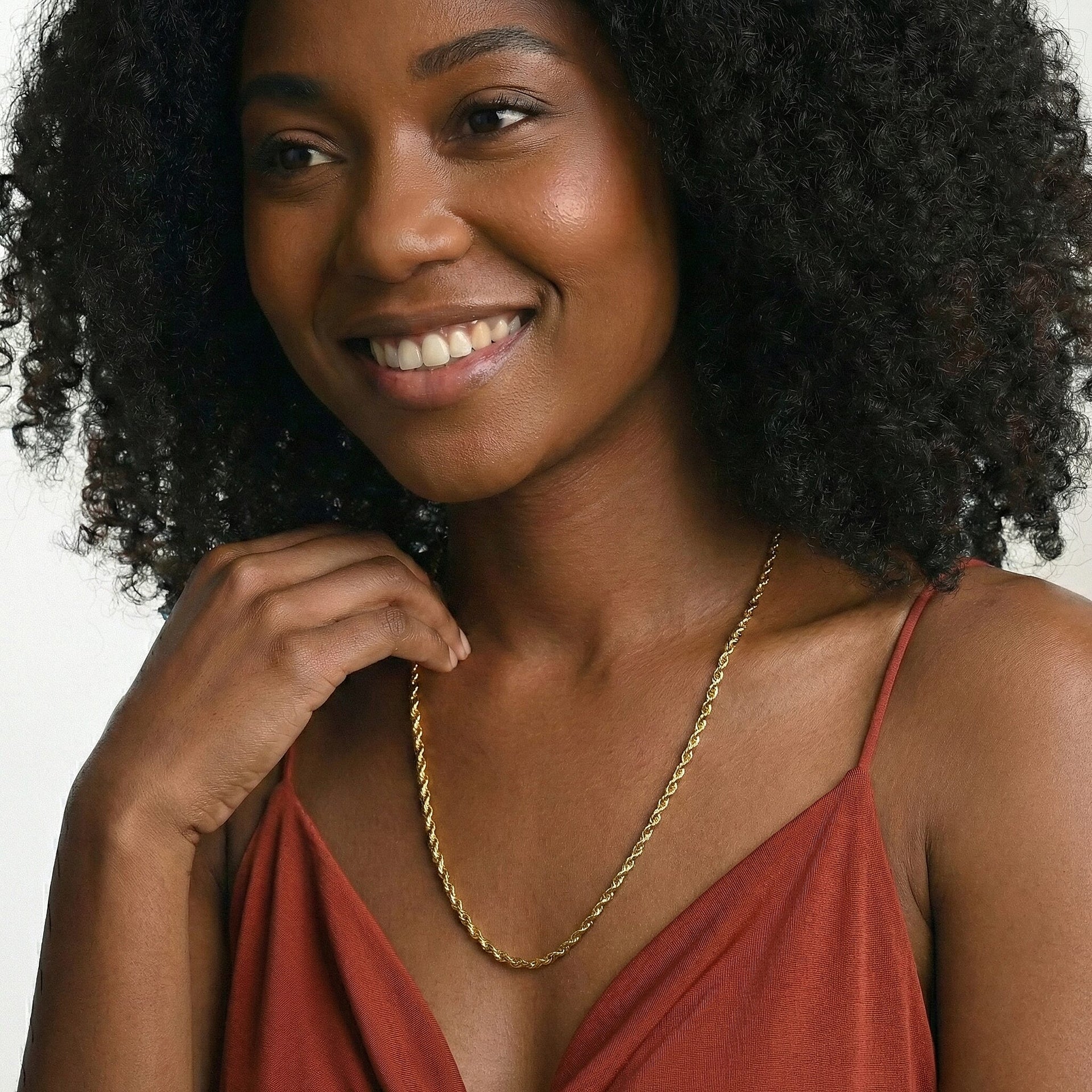 Rope Chain 22 Inch in 9K Yellow Gold 3g 7575637 2