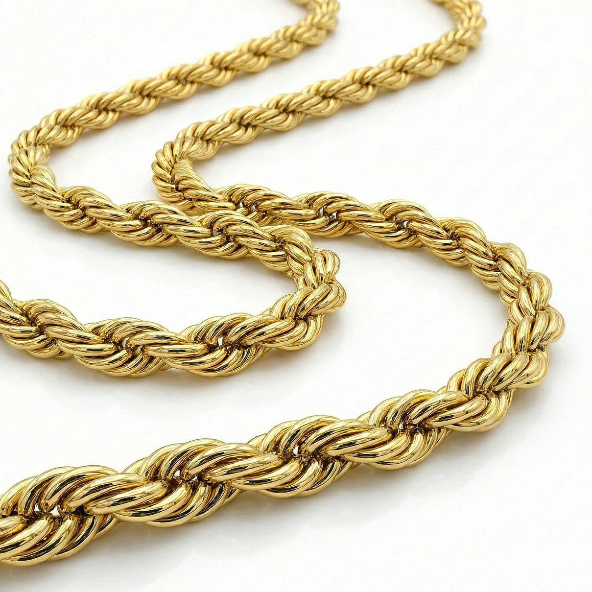 Rope Chain 22 Inch in 9K Yellow Gold 3g 7575637 3