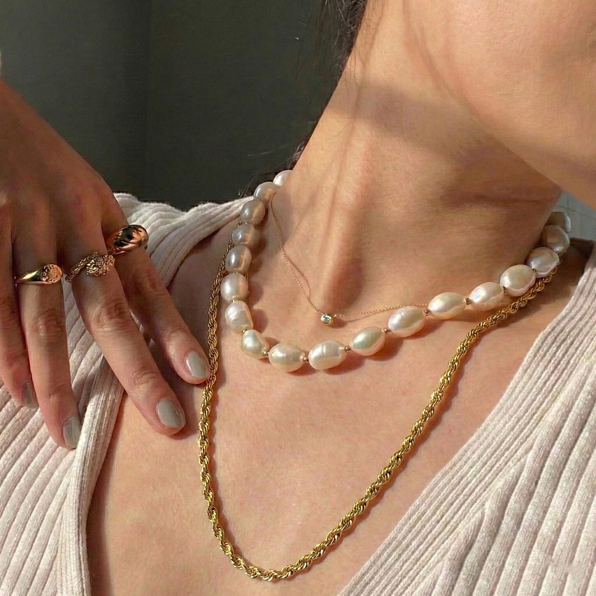 Rope Chain 22 Inch in 9K Yellow Gold 3g 7575637 5