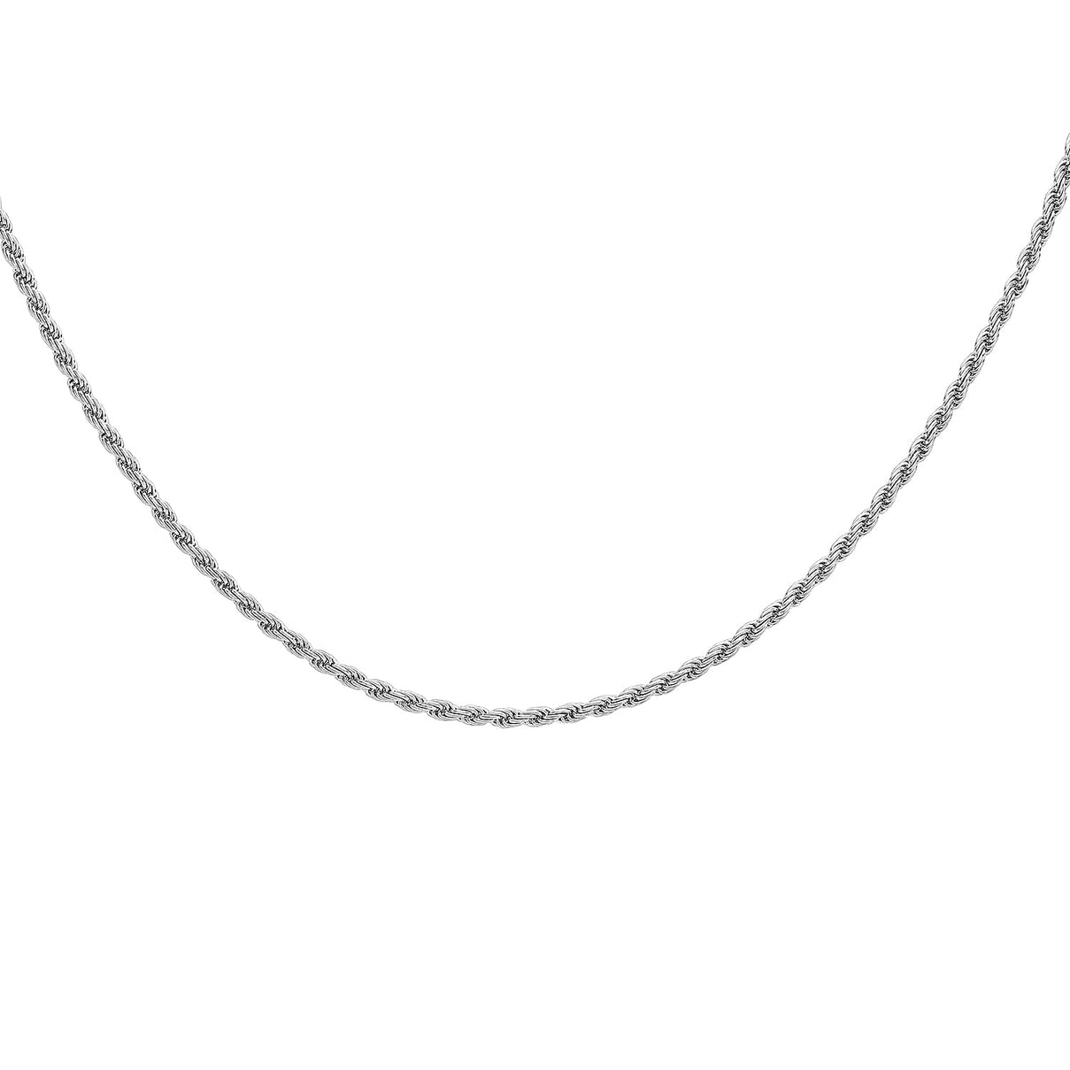 Rope Chain 24 Inch in 9K White Gold 7582765 3