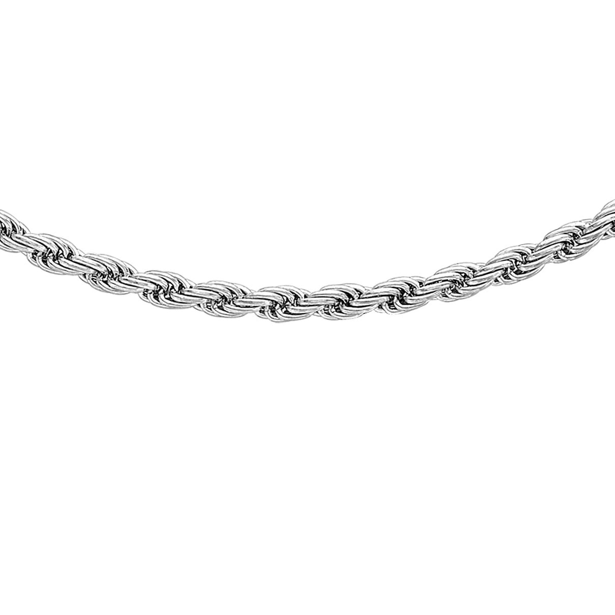 Rope Chain 24 Inch in 9K White Gold 7582765 6