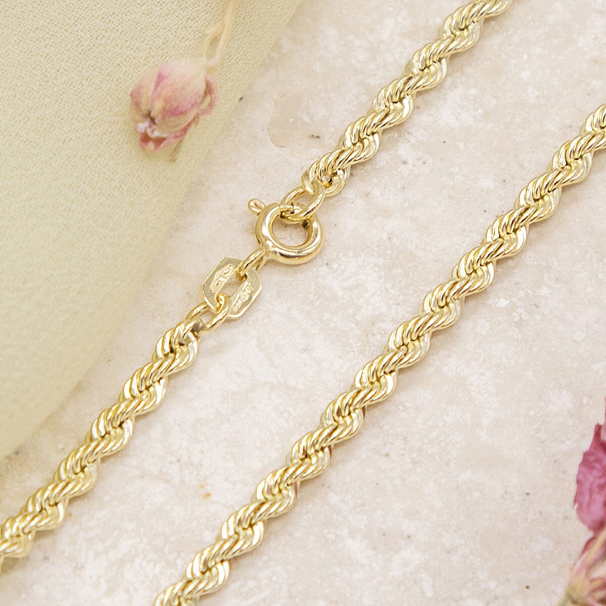 Rope Chain 24 Inch in 9K Yellow Gold 7575657 4