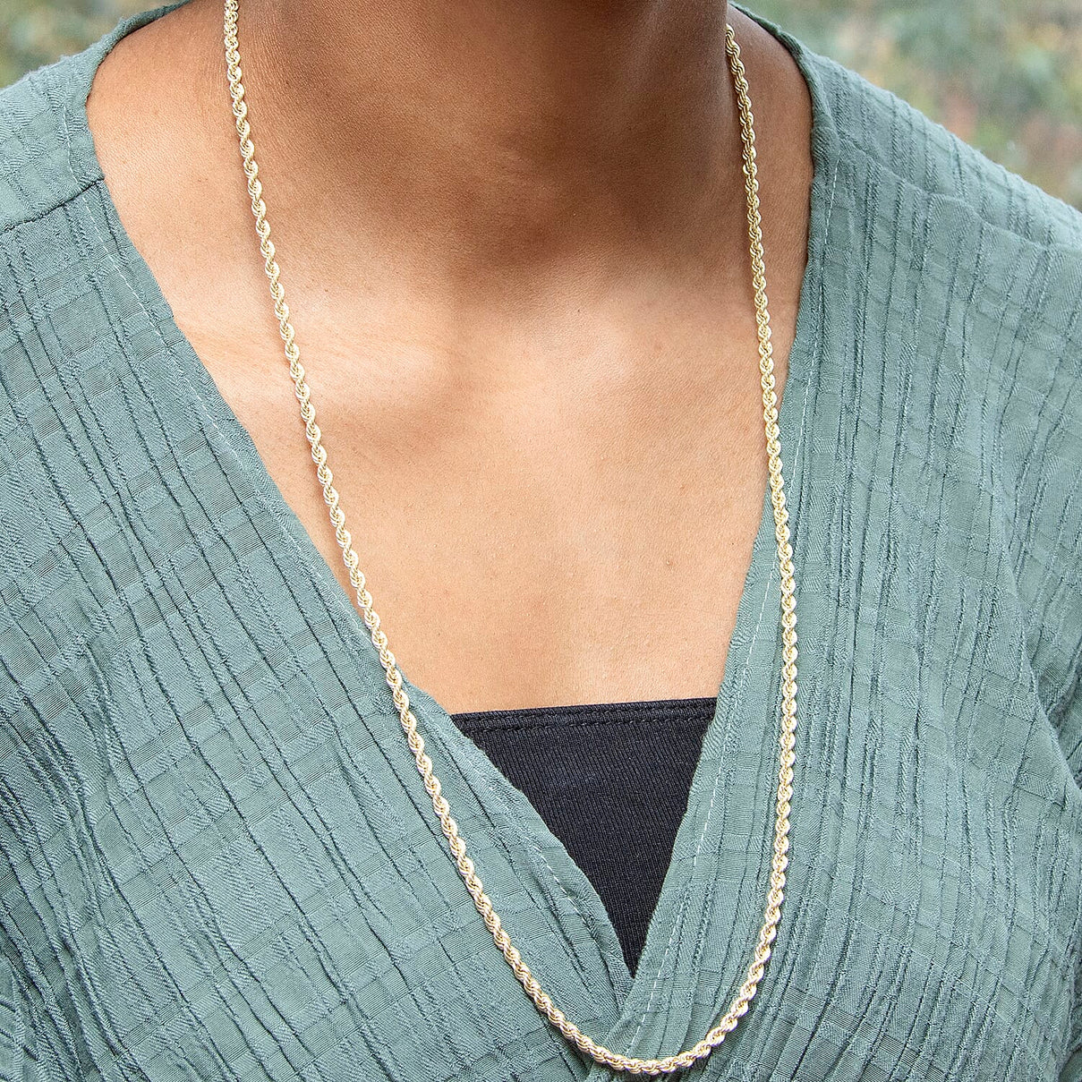 Rope Chain 28 Inch in 9K Yellow Gold 7575704 1