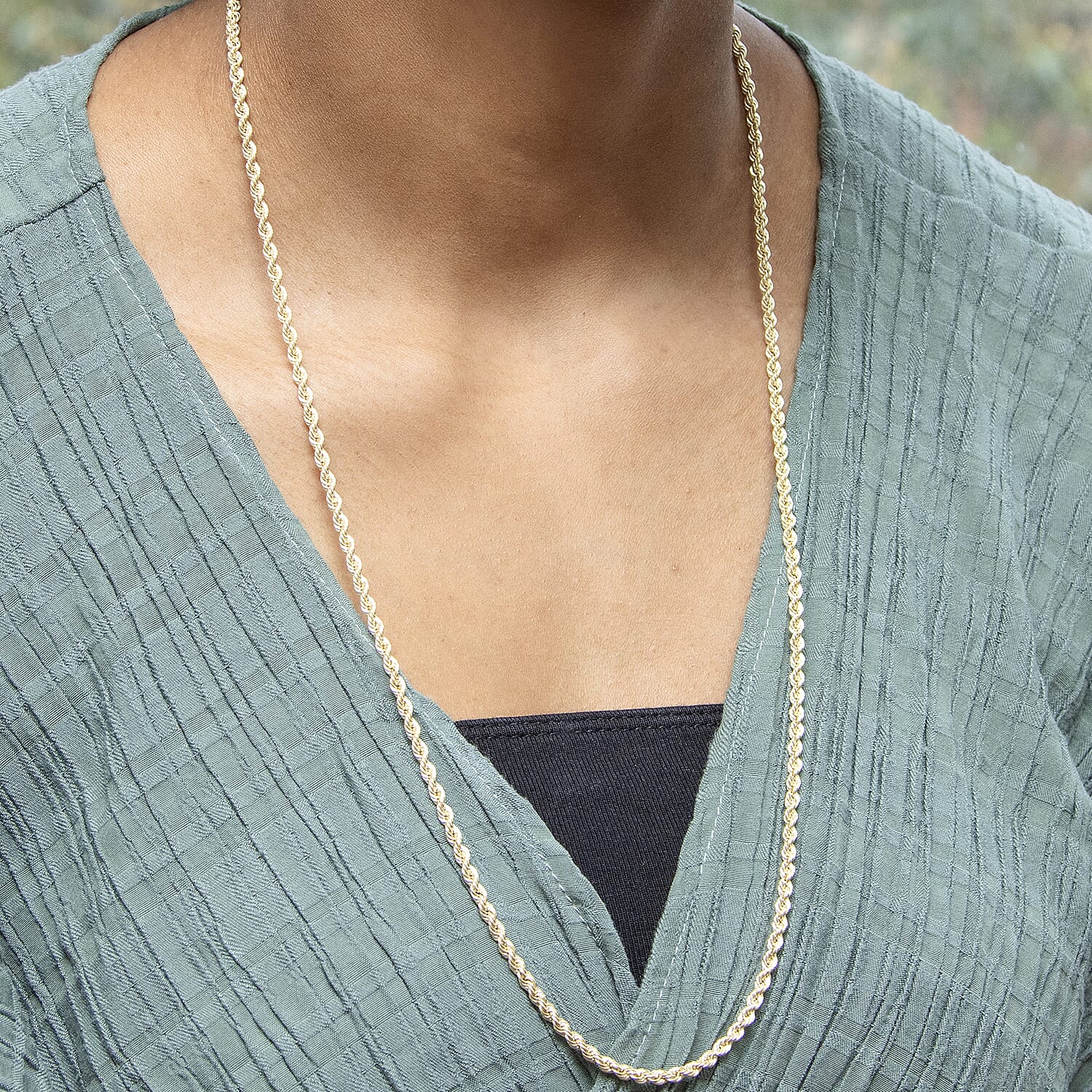Rope Chain 28 Inch in 9K Yellow Gold 7575704 1
