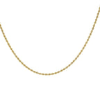 9K Yellow Gold Hollow Rope Chain With Spring Ring Clasp (Size - 28),  Gold Wt. 6.7 Gms