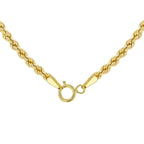 9K Yellow Gold Hollow Rope Chain With Spring Ring Clasp (Size - 28),  Gold Wt. 6.7 Gms