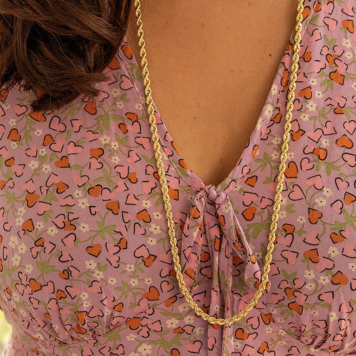 Rope Chain 30 Inch in 9K Yellow Gold 7575749 1