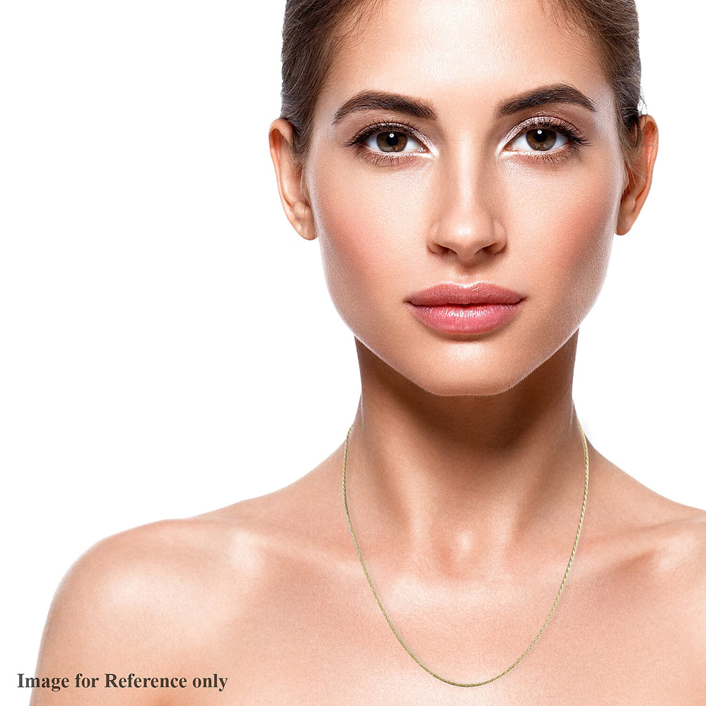 18K Yellow Gold Rope Necklace (Size - 20) with Spring Clasp