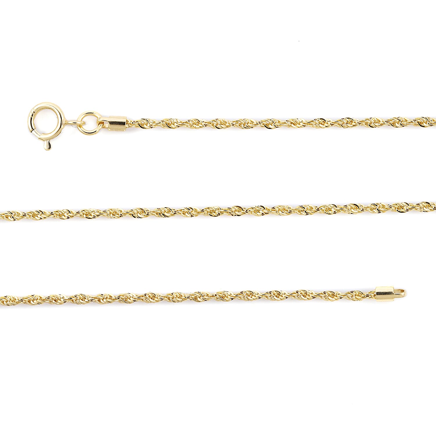Rope Chain Size 20 in 18K Yellow Gold 7820863 3