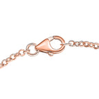 Rose De France Amethyst Heart Cluster Necklace (Size - 20) in 18K Vermeil Rose Gold Plated Sterling Silver 25.00 Ct, Silver Wt. 12.55 Gms.