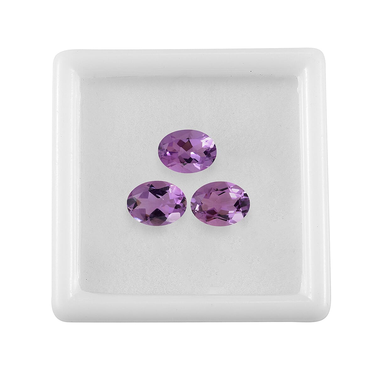 Set of 3 Rose De France Amethyst Loose Gemstones in Oval Shape  3.16 Ct. (8x6mm) 8068614 4