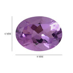 Rose De France Amethyst Oval Shape Gemstone 3.16 Ct. - 8x6 mm