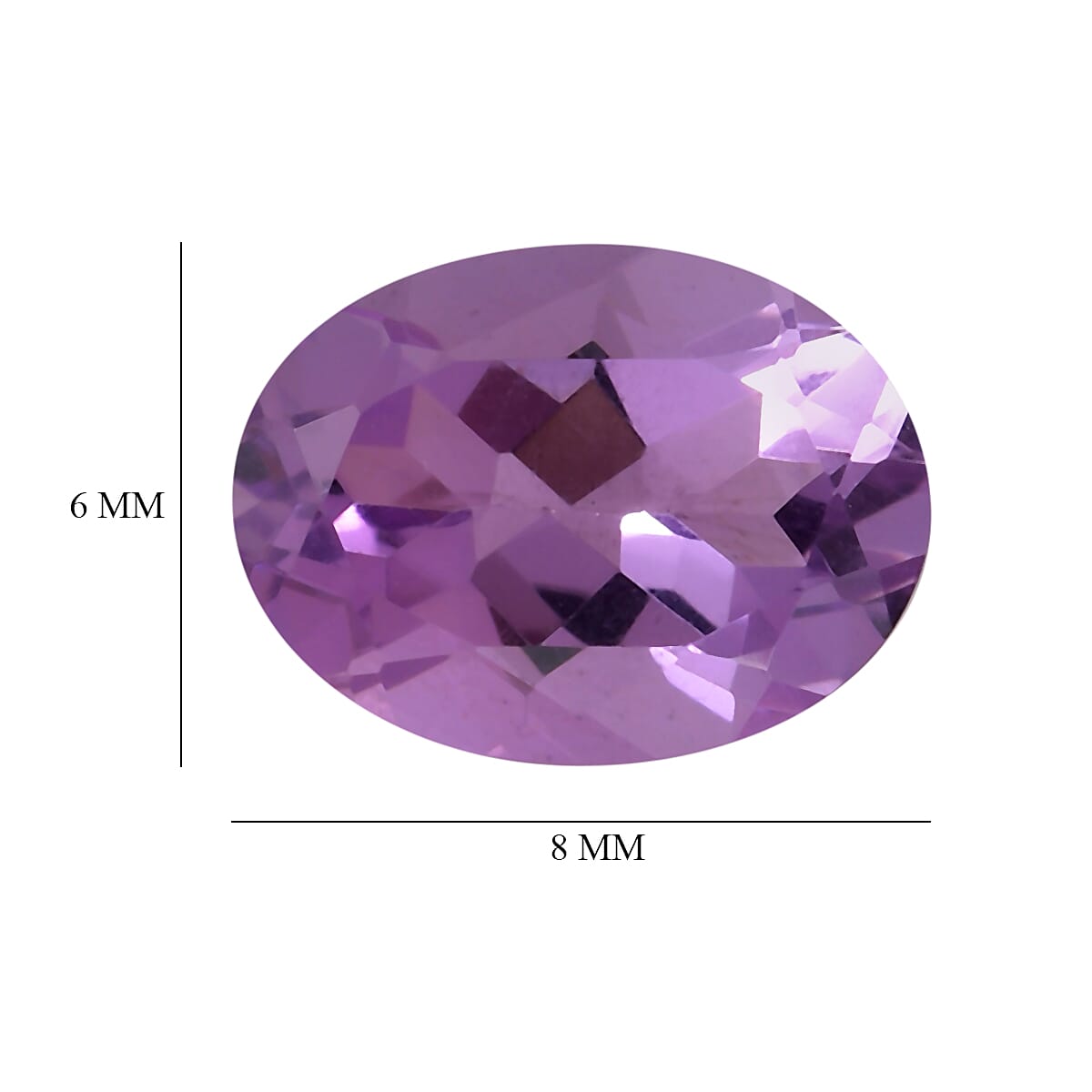 Set of 3 Rose De France Amethyst Loose Gemstones in Oval Shape  3.16 Ct. (8x6mm) 8068614 5