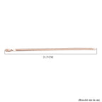Rose Gold Overlay Sterling Silver Herringbone Bracelet (Size - 7.5)