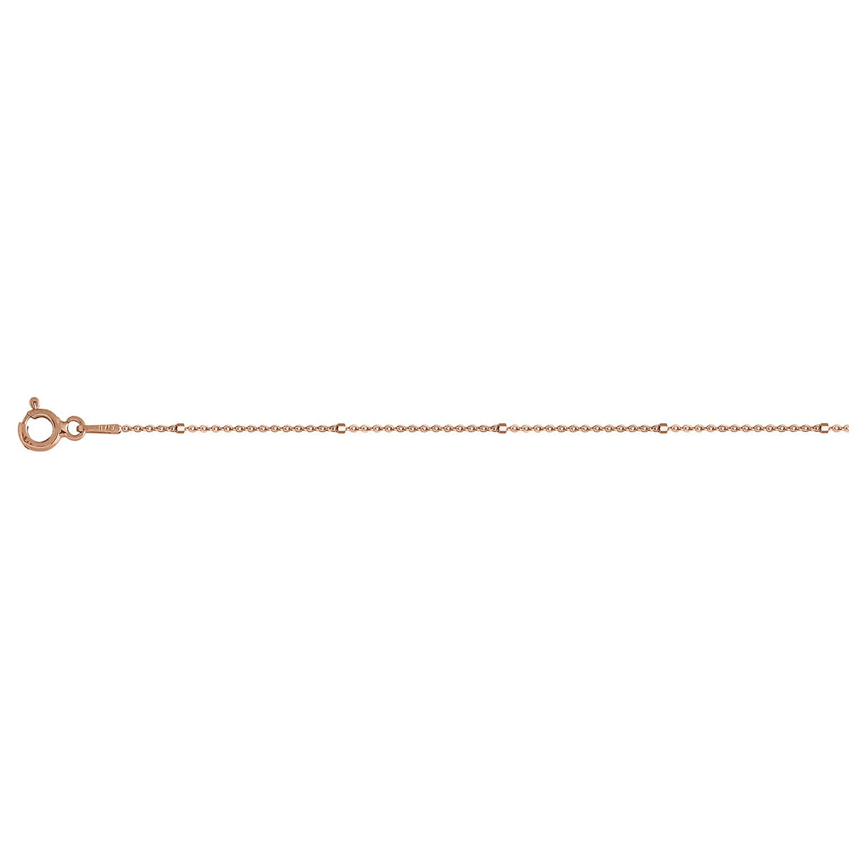 Rose Gold Overlay Sterling Silver Station Chain (Size-24) 7723305 0