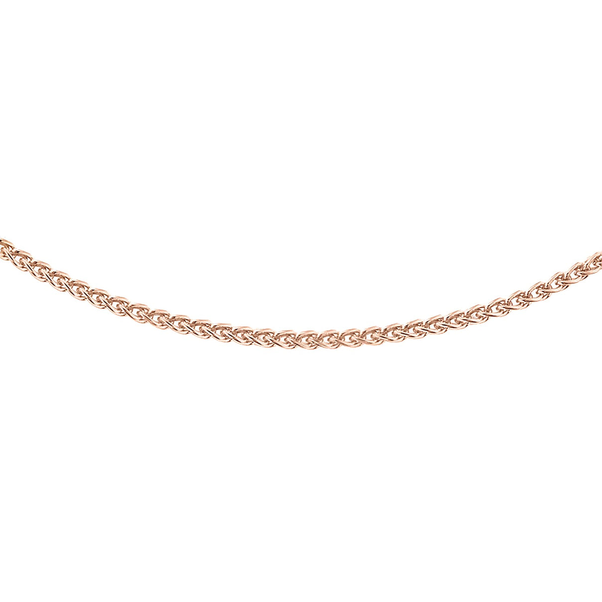 Rose Gold Overlay Sterling Silver Chain (Size - 18) with Lobster Clasp 7508484 0
