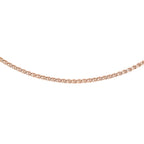 Rose Gold Overlay Sterling Silver Chain (Size - 18) with Lobster Clasp