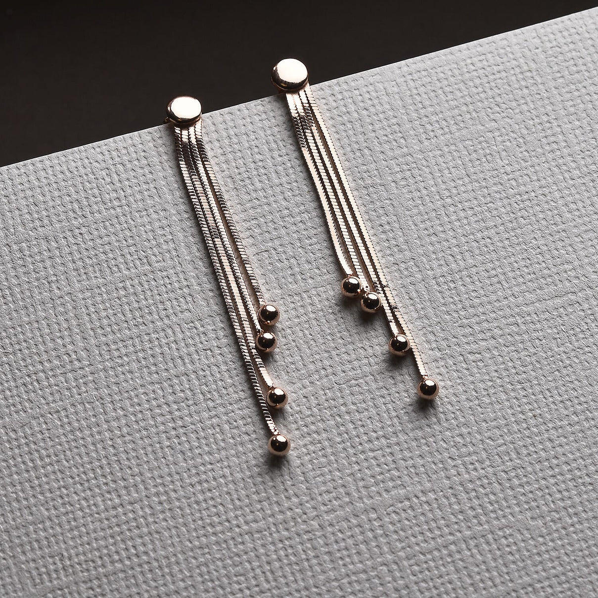 Rose Gold Overlay Sterling Silver Earrings 7603107 1