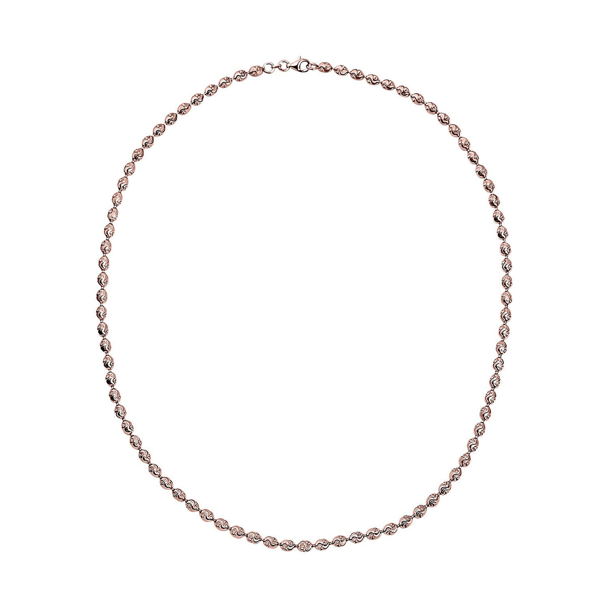 Rose Gold Overlay Sterling Silver Chain (Size - 20) With Lobster Clasp 7268963 0