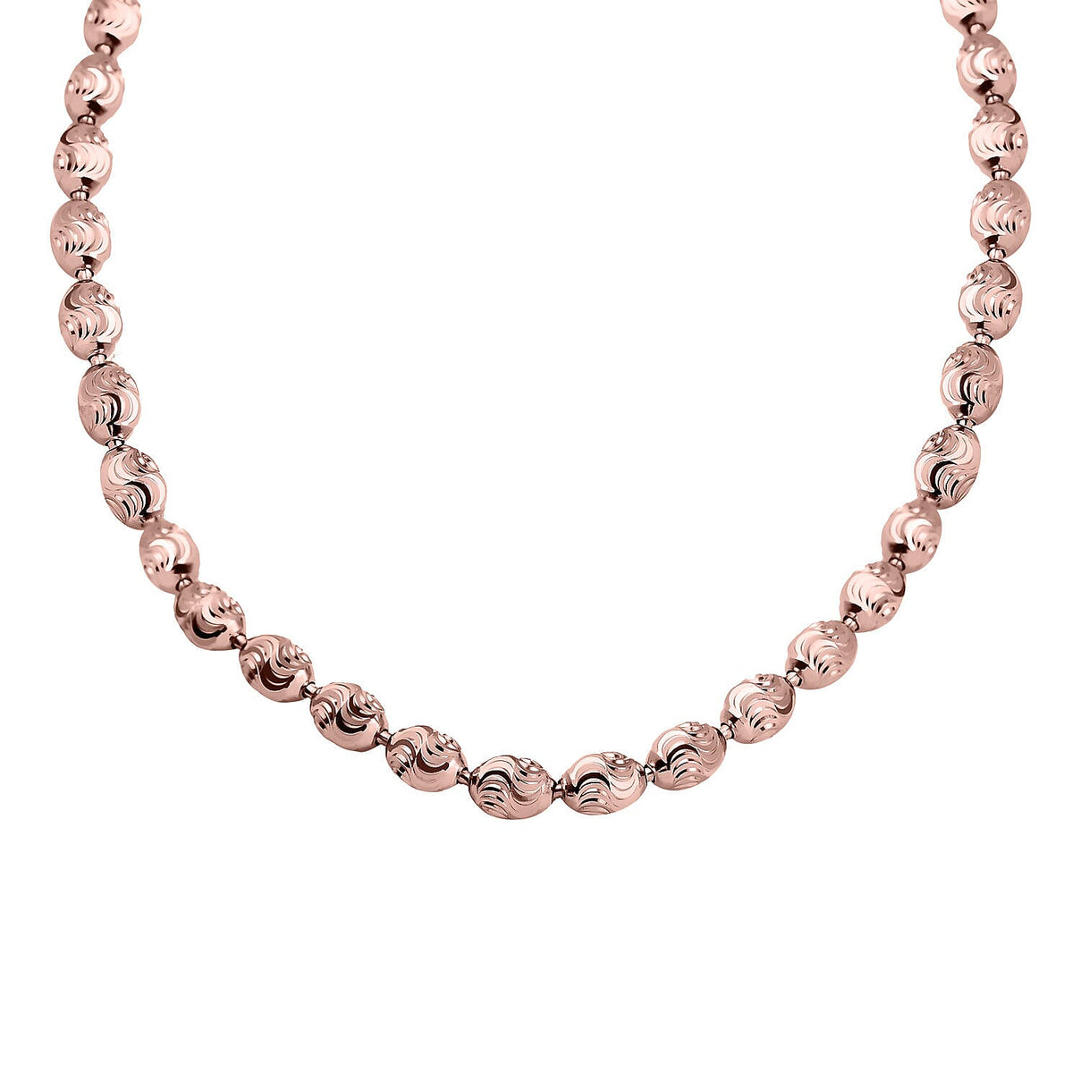 Rose Gold Overlay Sterling Silver Chain (Size - 20) With Lobster Clasp 7268963 2