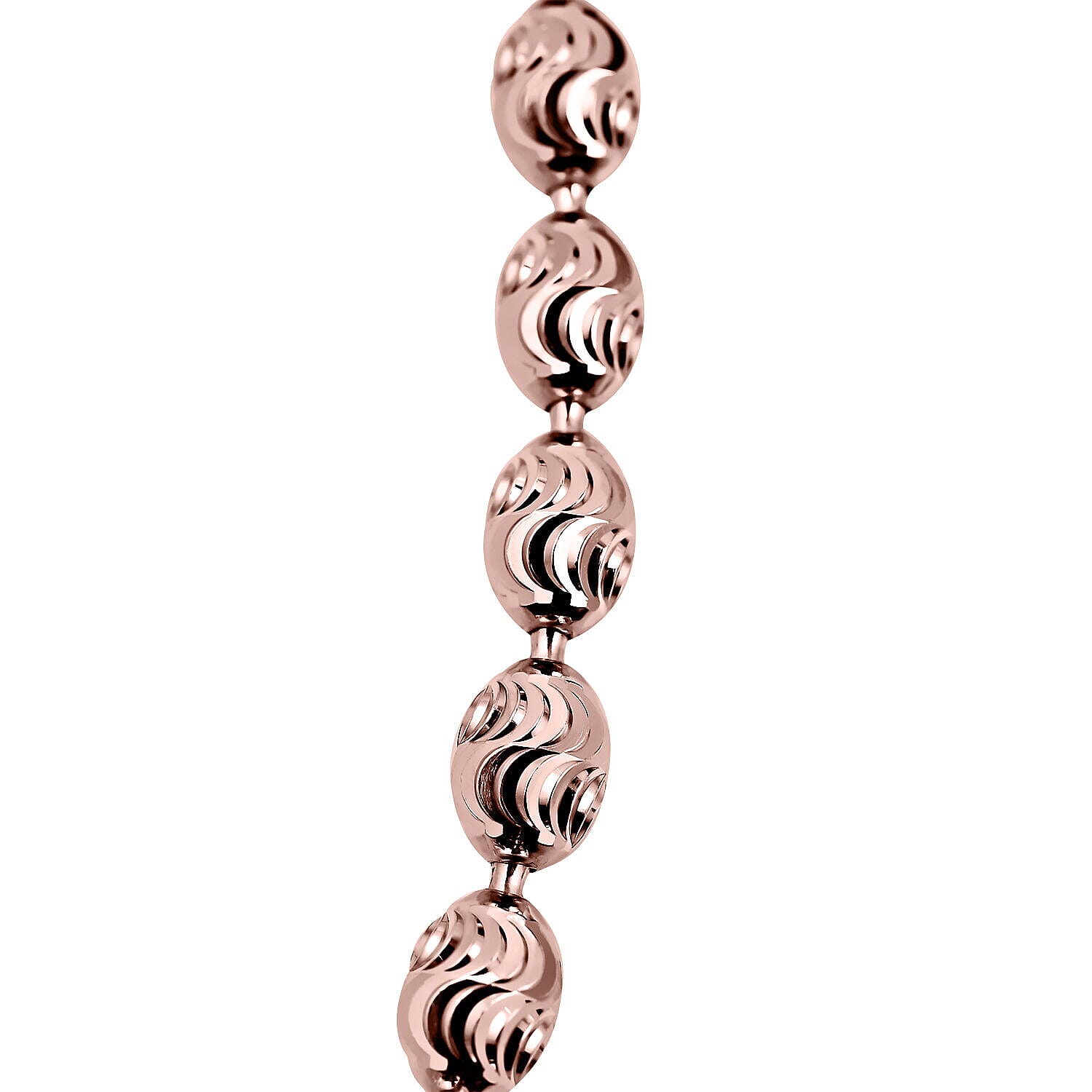 Rose Gold Overlay Sterling Silver Chain (Size - 20) With Lobster Clasp 7268963 3