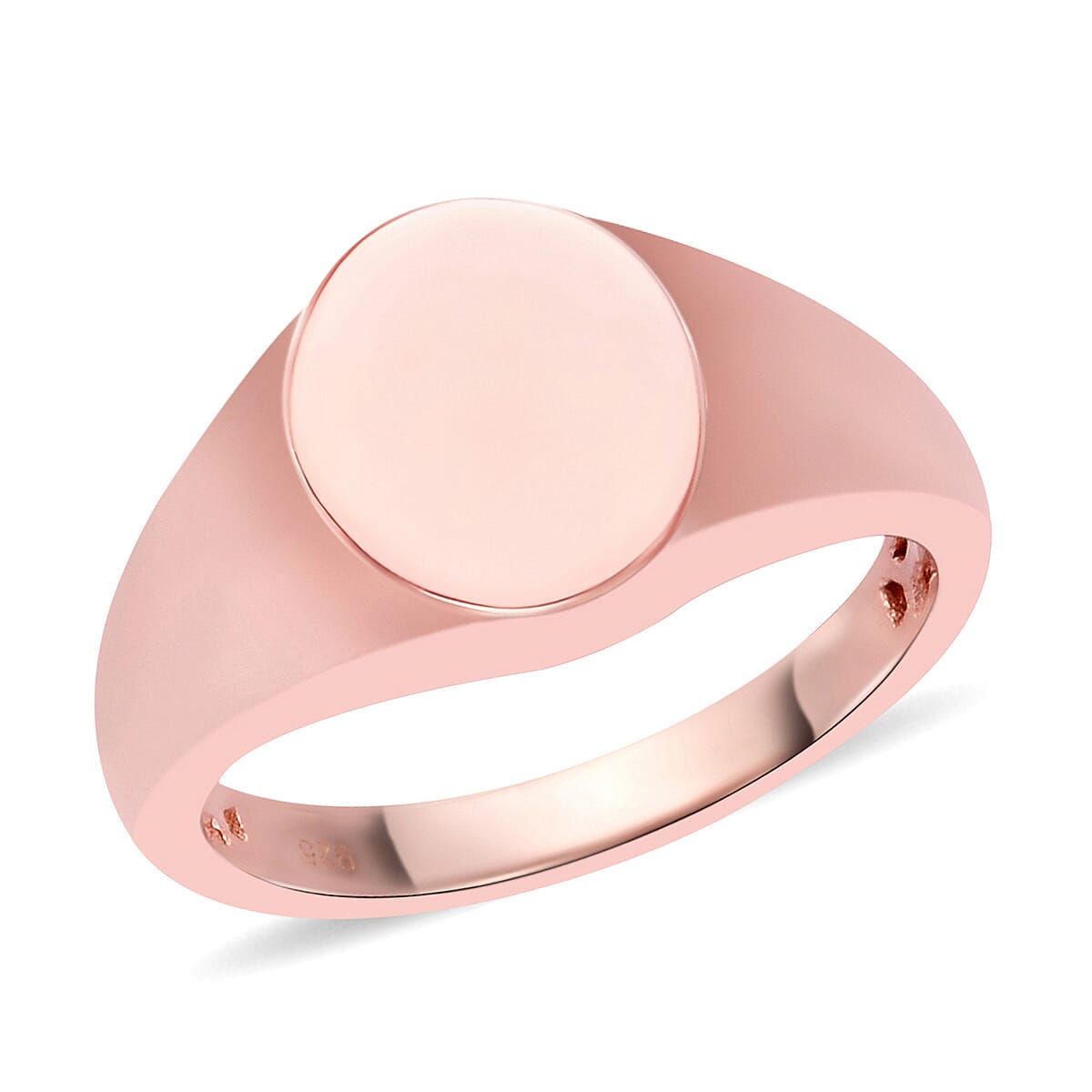 Rose Gold Plated Sterling Silver Ring, Silver Wt 5.30 Gms 3628338 0