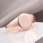 Rose Gold Overlay Sterling Silver Band Ring