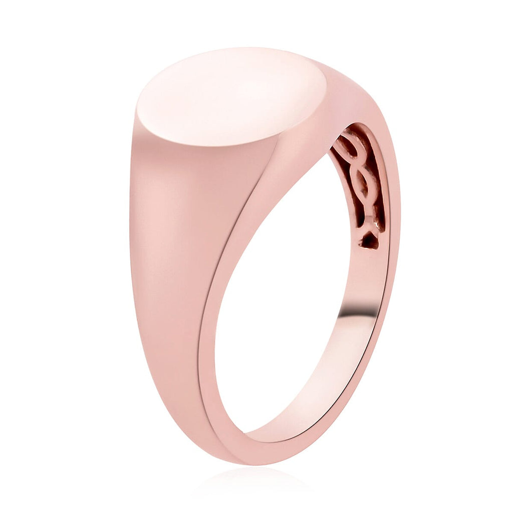 Rose Gold Overlay Sterling Silver Band Ring