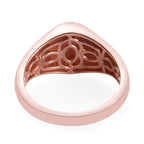 Rose Gold Overlay Sterling Silver Band Ring