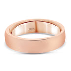 Rose Gold Overlay Sterling Silver Band Ring