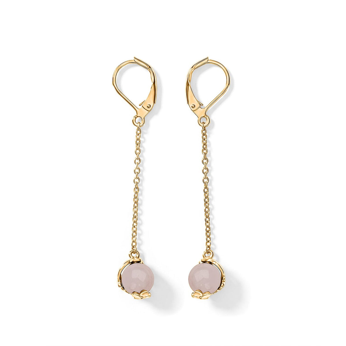 Tucson Close Out -Rose Quartz Drop Earring with Lever Back V32513691 0