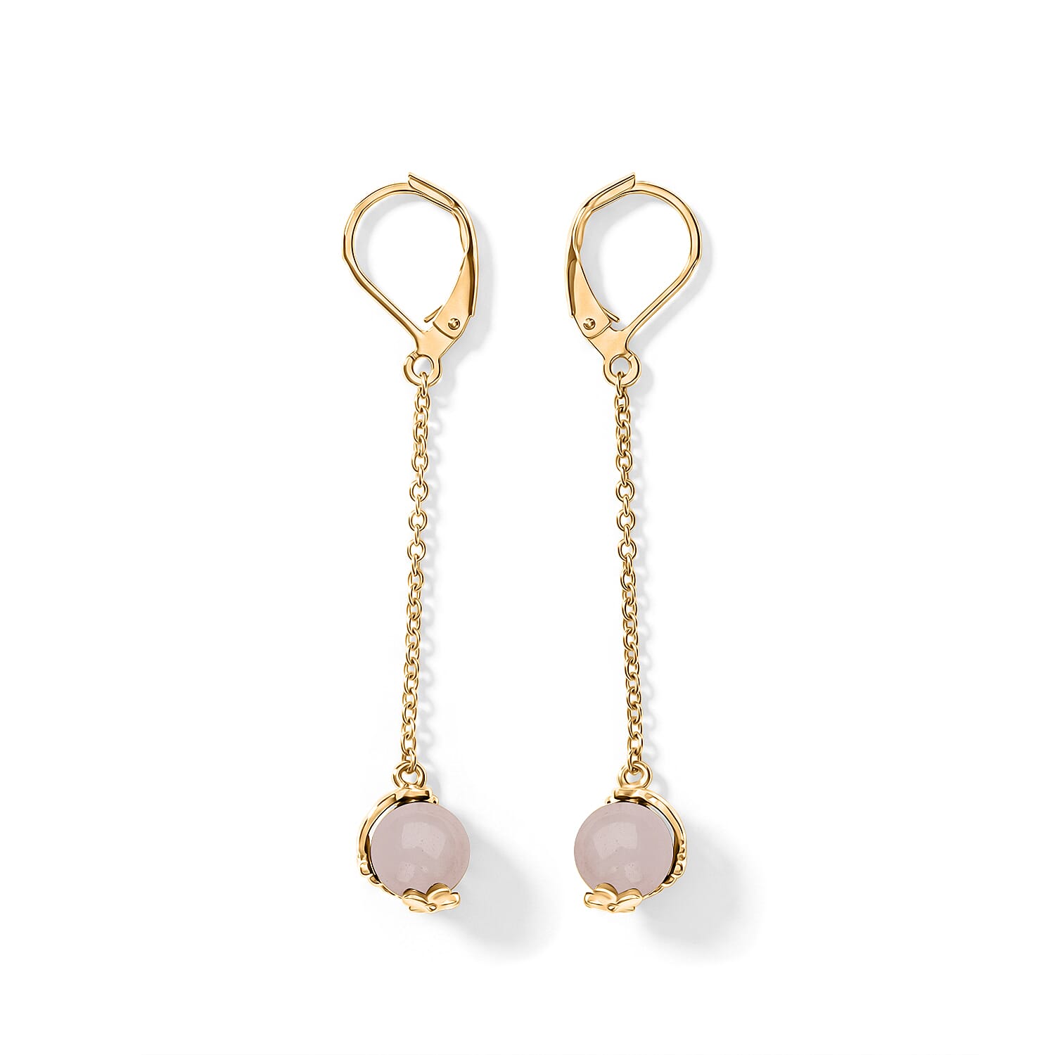 Tucson Close Out -Rose Quartz Drop Earring with Lever Back V32513691 0