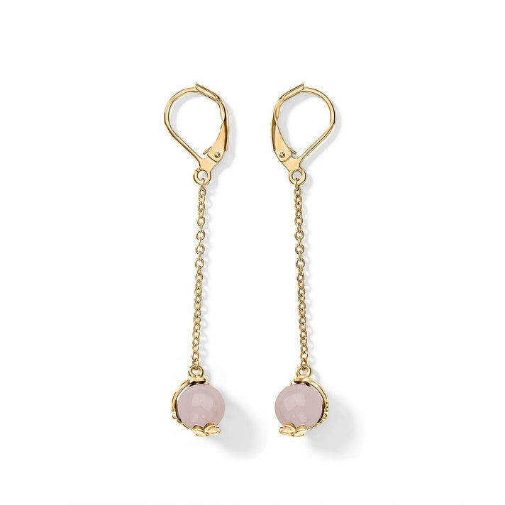 Tucson Close Out -Rose Quartz Earring with Lever Back 8421194 1