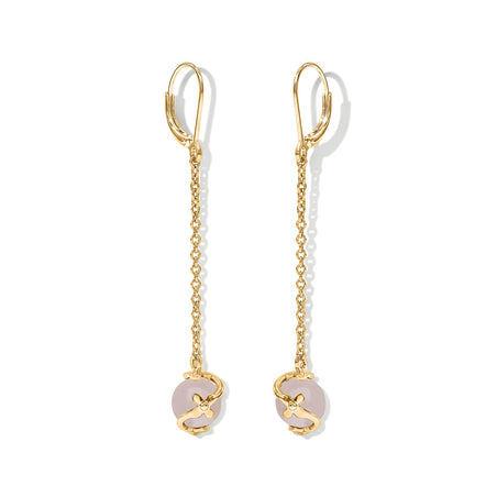 Tucson Close Out -Rose Quartz Earring with Lever Back 8421194 2