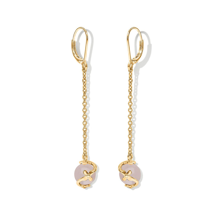 Tucson Close Out -Rose Quartz Earring with Lever Back 8421194 2