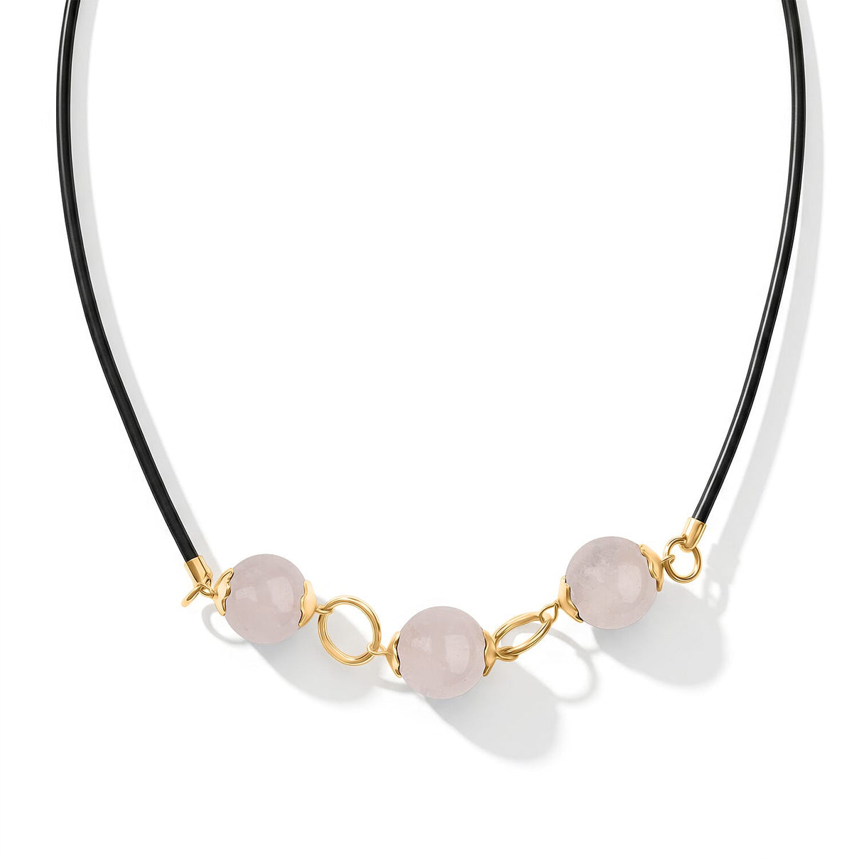 Tucson Close Out- Rose Quartz Necklace (Size - 18-2 Ext) with Lobster Clasp 12.00 Ct. 8421174 0
