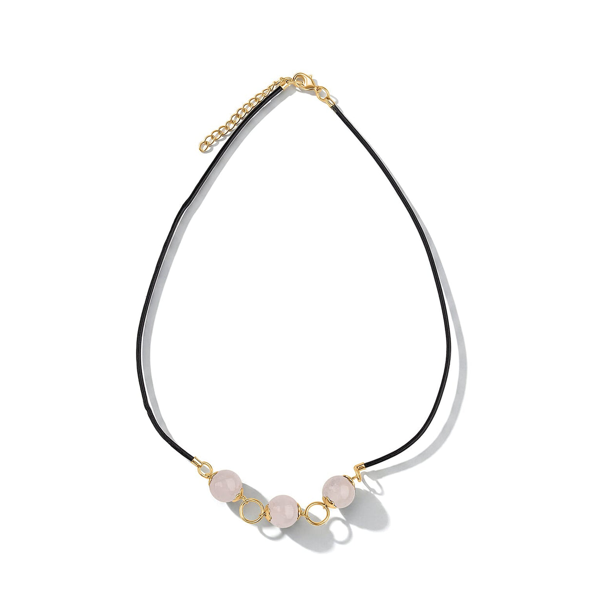 Tucson Close Out- Rose Quartz Necklace (Size - 18-2 Ext) with Lobster Clasp 12.00 Ct. 8421174 1