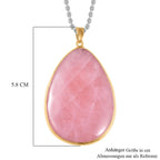 Rose Quartz Necklace (Size - 24) in Yellow