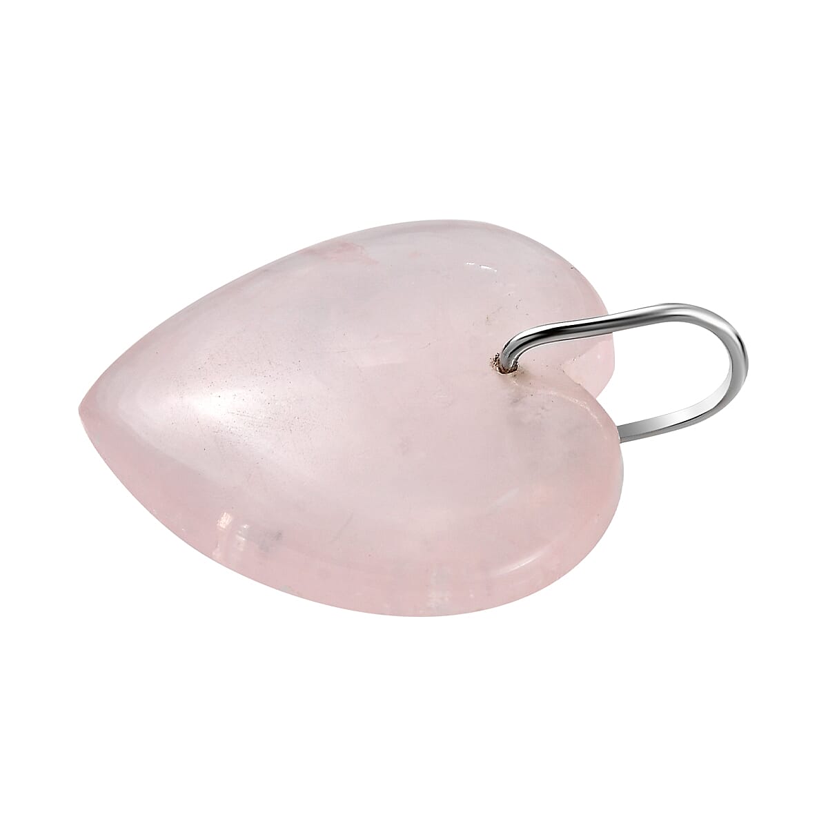 Rose Quartz Pendant in Rhodium Overlay Sterling Silver 45 Ct 7724010 3