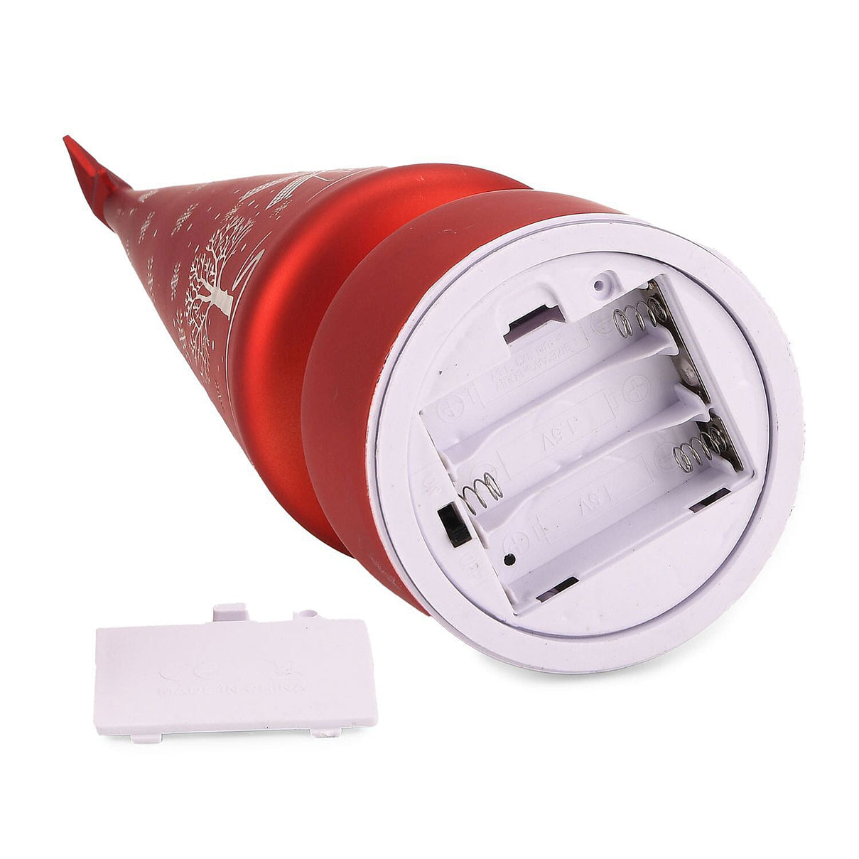 Rotating LED Christmas Tree Light - 3 x AA Battery-Operated (not included) - Red V32529618 7