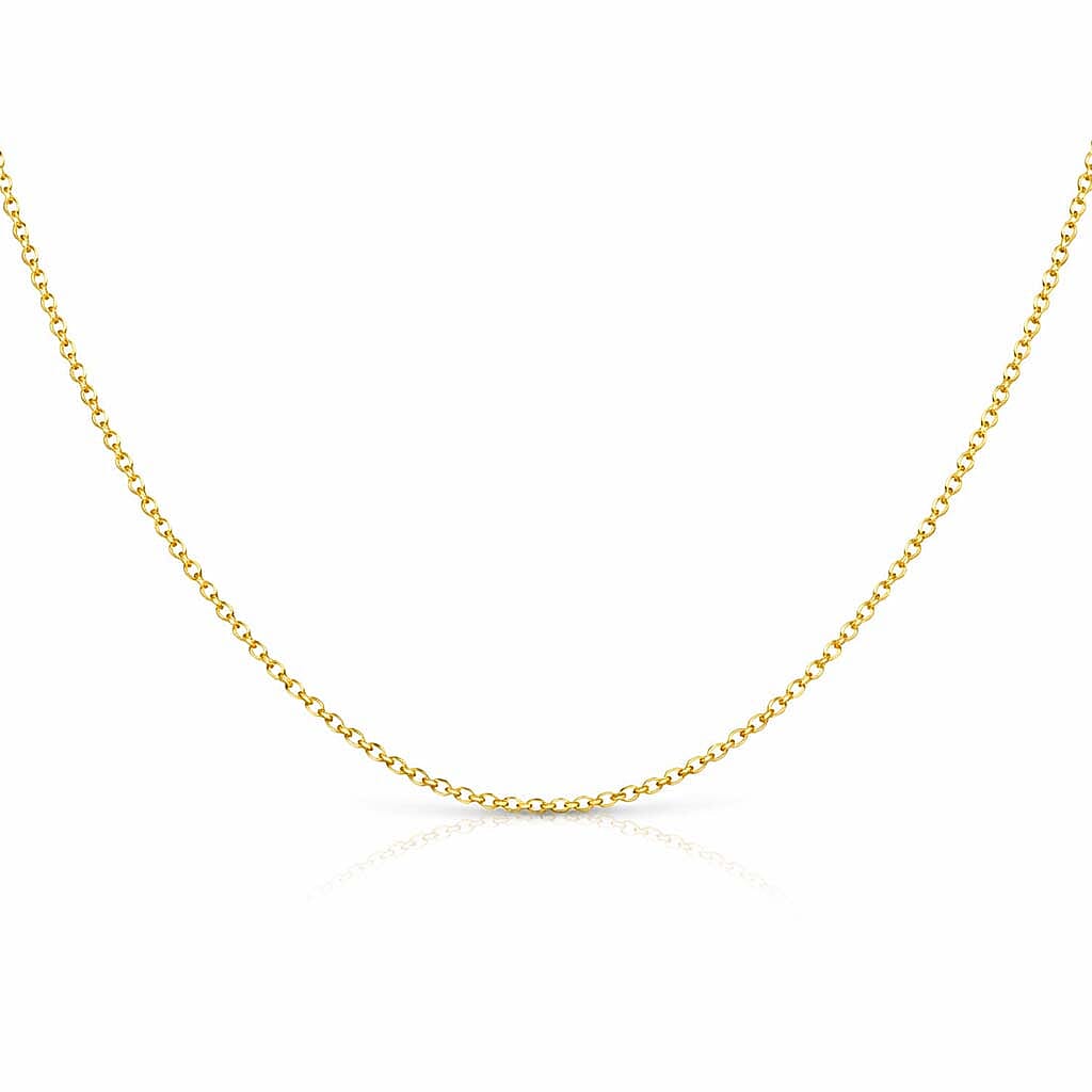 Round Belcher Chain 18 Inch in 9K Yellow Gold 7578829 0