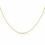 9K Yellow Gold  Chain (Size - 18),  Gold Wt. 1 Gms