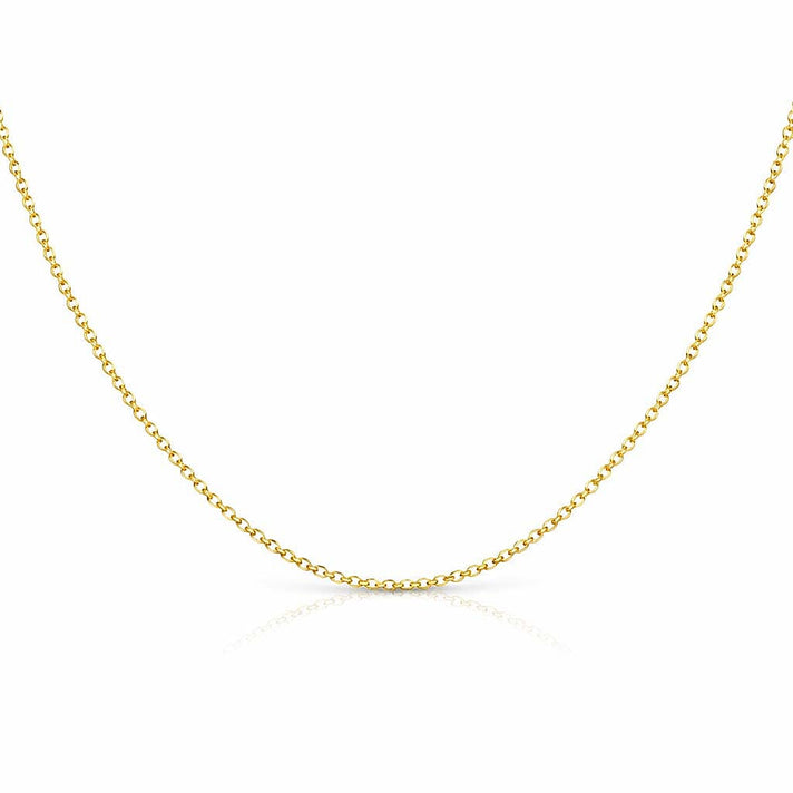 Round Belcher Chain 18 Inch in 9K Yellow Gold 7578829 1