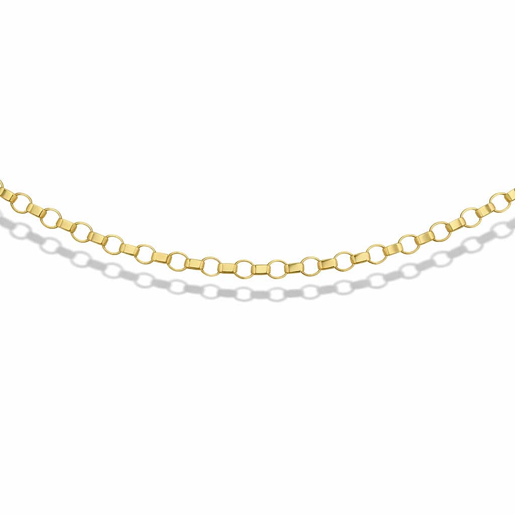 Round Belcher Chain 18 Inch in 9K Yellow Gold 7578829 4