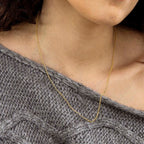 9K Yellow Gold  Chain (Size - 18),  Gold Wt. 1 Gms