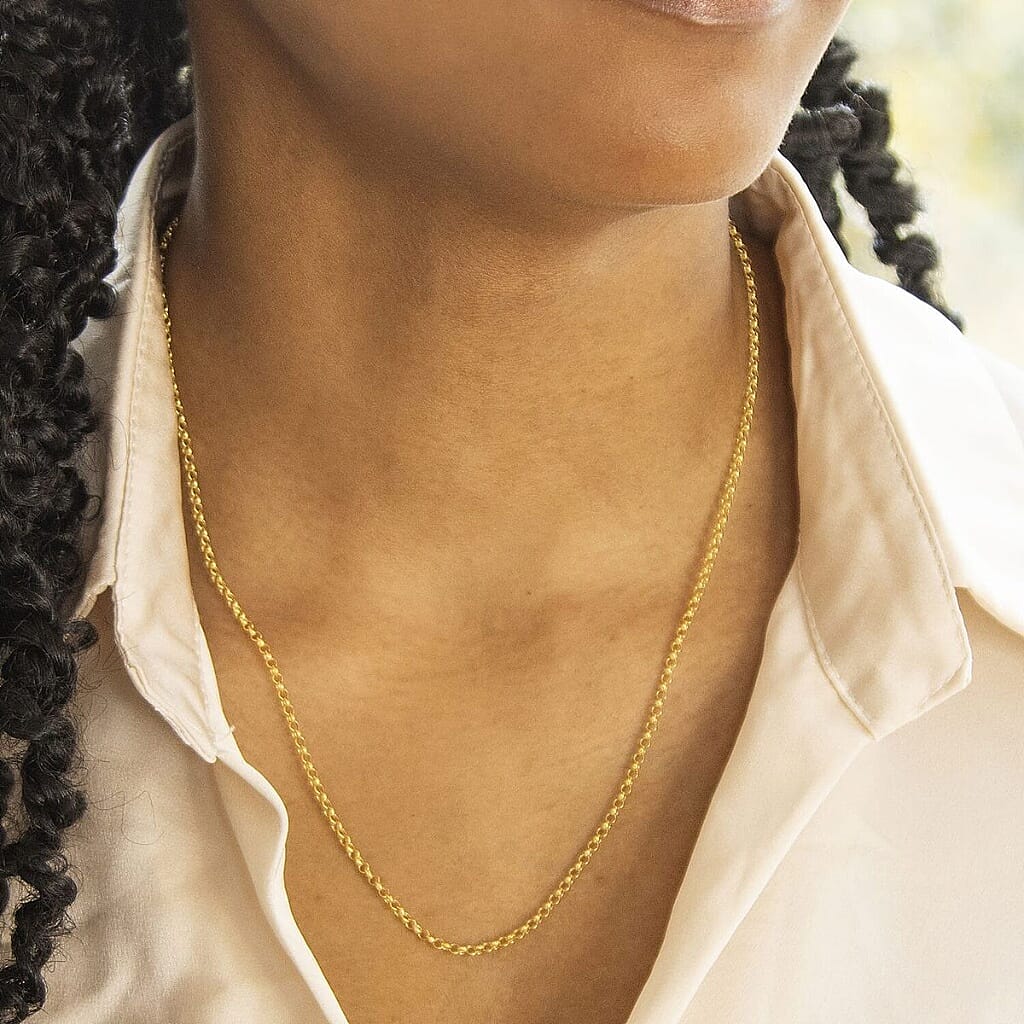 Round Belcher Chain 20 Inch in 9K Yellow Gold 7578838 2