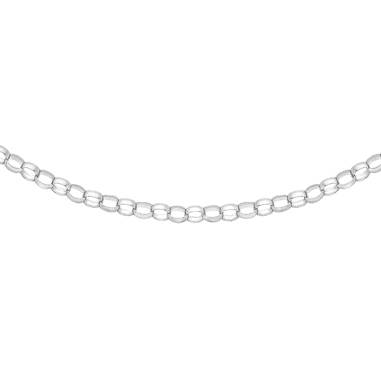 Round Belcher Chain 22 Inch in 10K White Gold 7576147 0