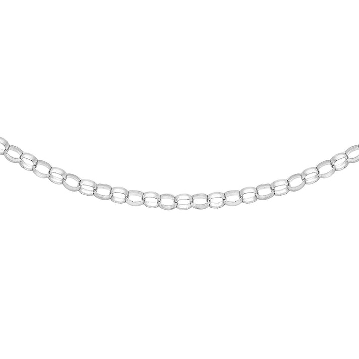 Round Belcher Chain 22 Inch in 10K White Gold 7576147 1